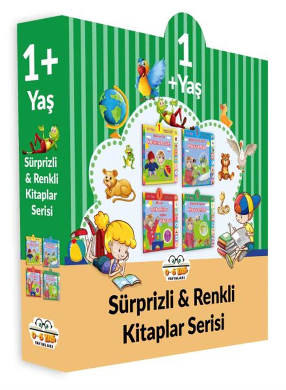 Sürprizli Renkli Kitaplar - 4 Kitap Set (1+Yaş) (Ciltli)