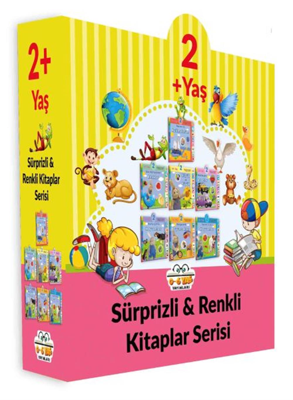 Sürprizli Renkli Kitaplar - 7 Kitap Set (2+Yaş) (Ciltli)