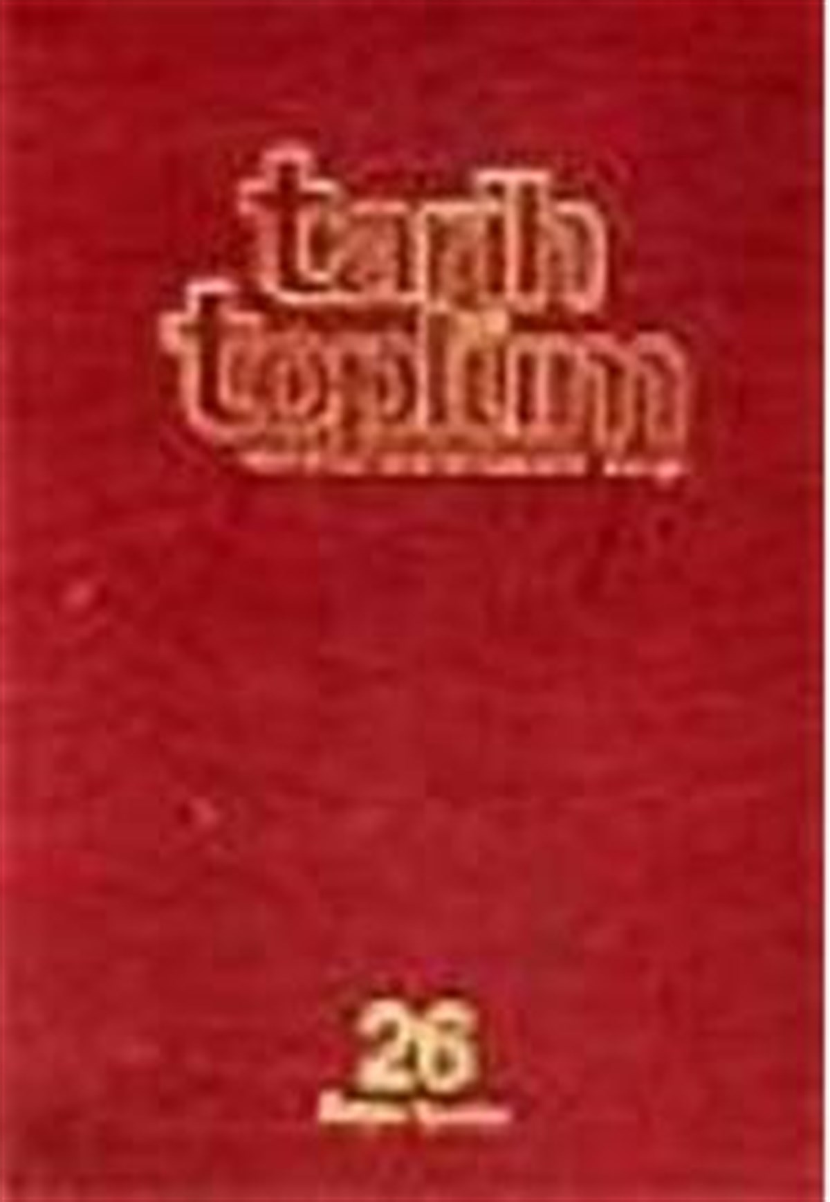 Tarih ve Toplum Cilt 26