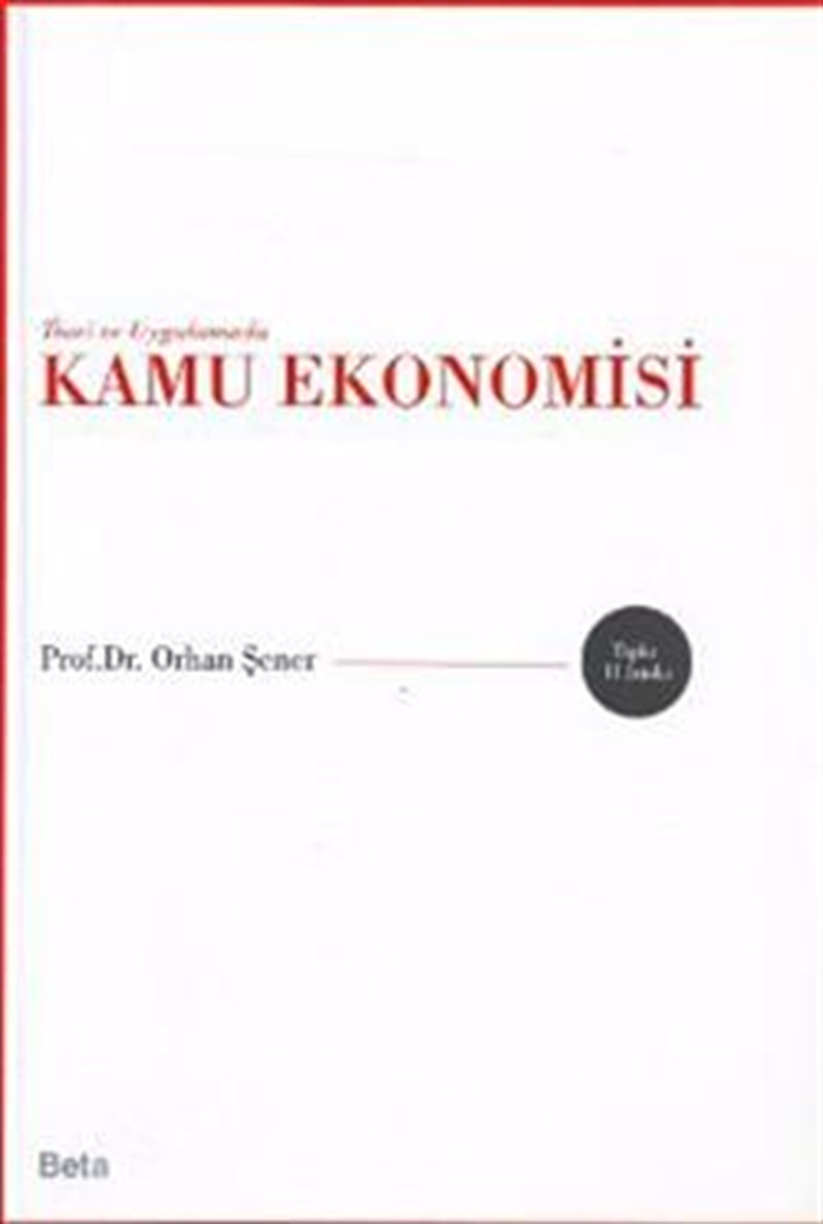 Teori ve Uygulamada Kamu Ekonomisi