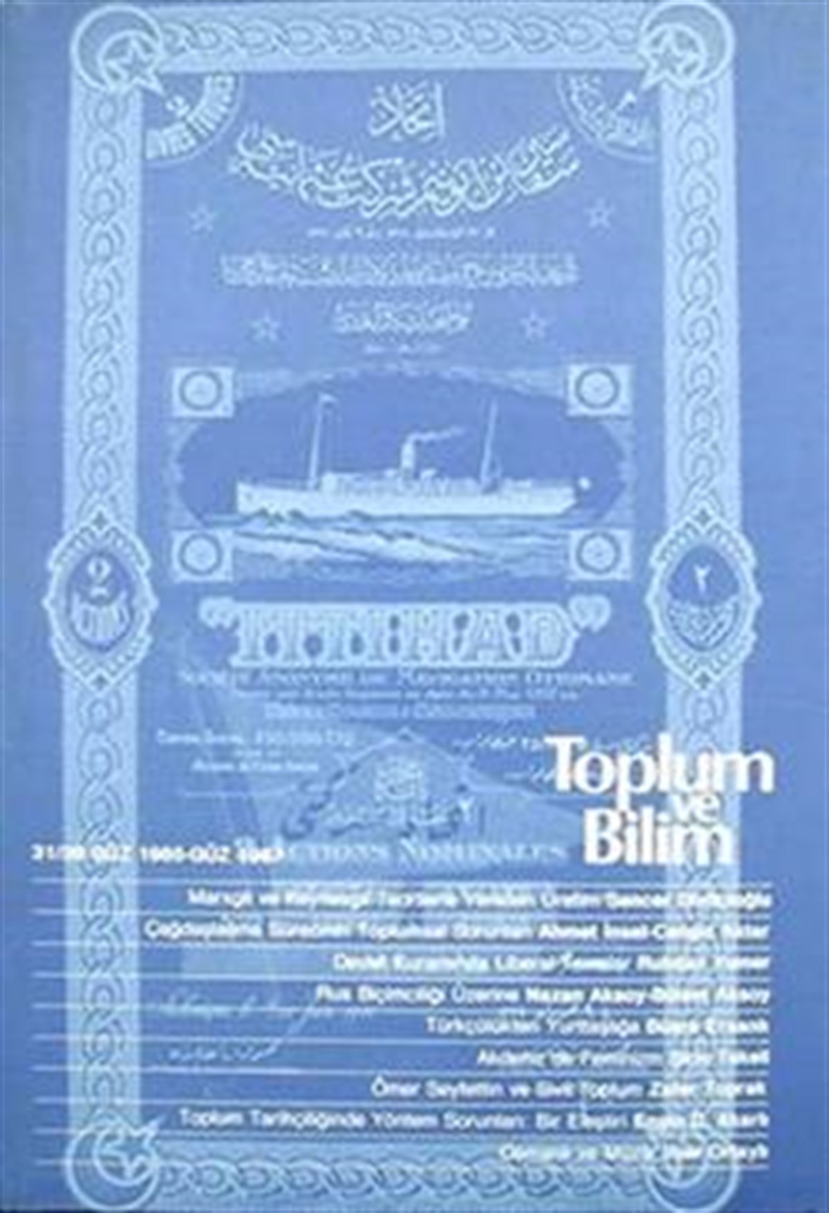 Toplum ve Bilim Sayı : 031