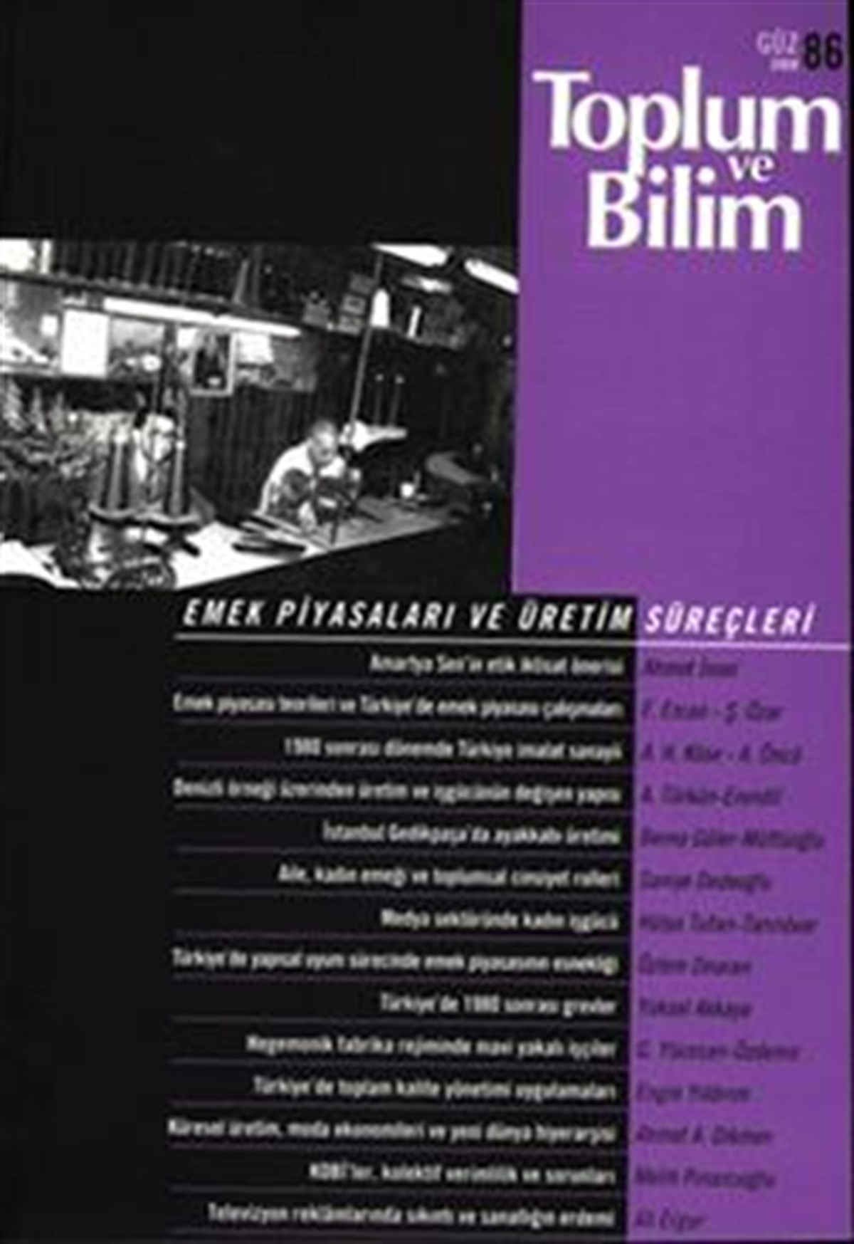 Toplum ve Bilim Sayı : 086