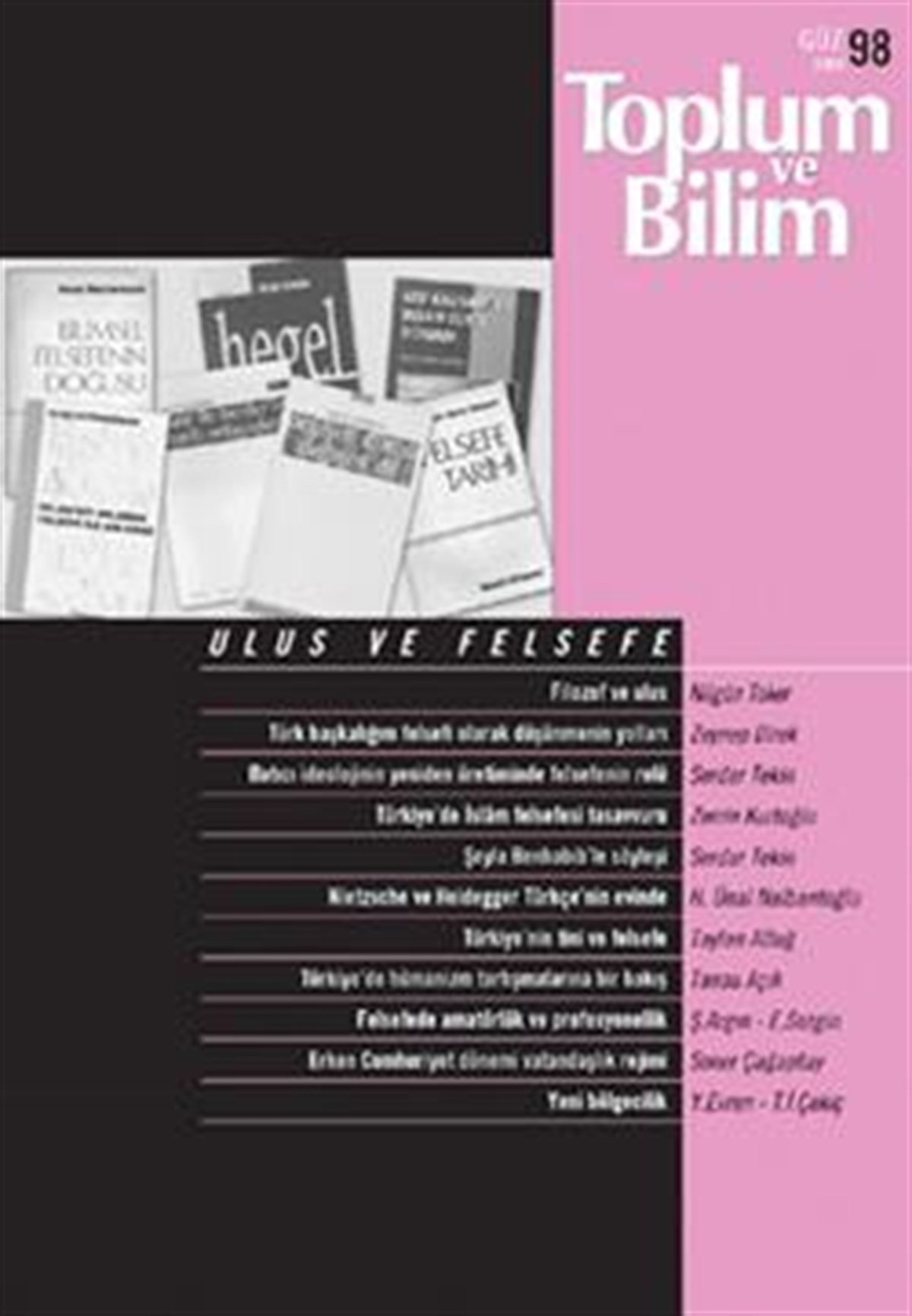 Toplum ve Bilim Sayı : 098