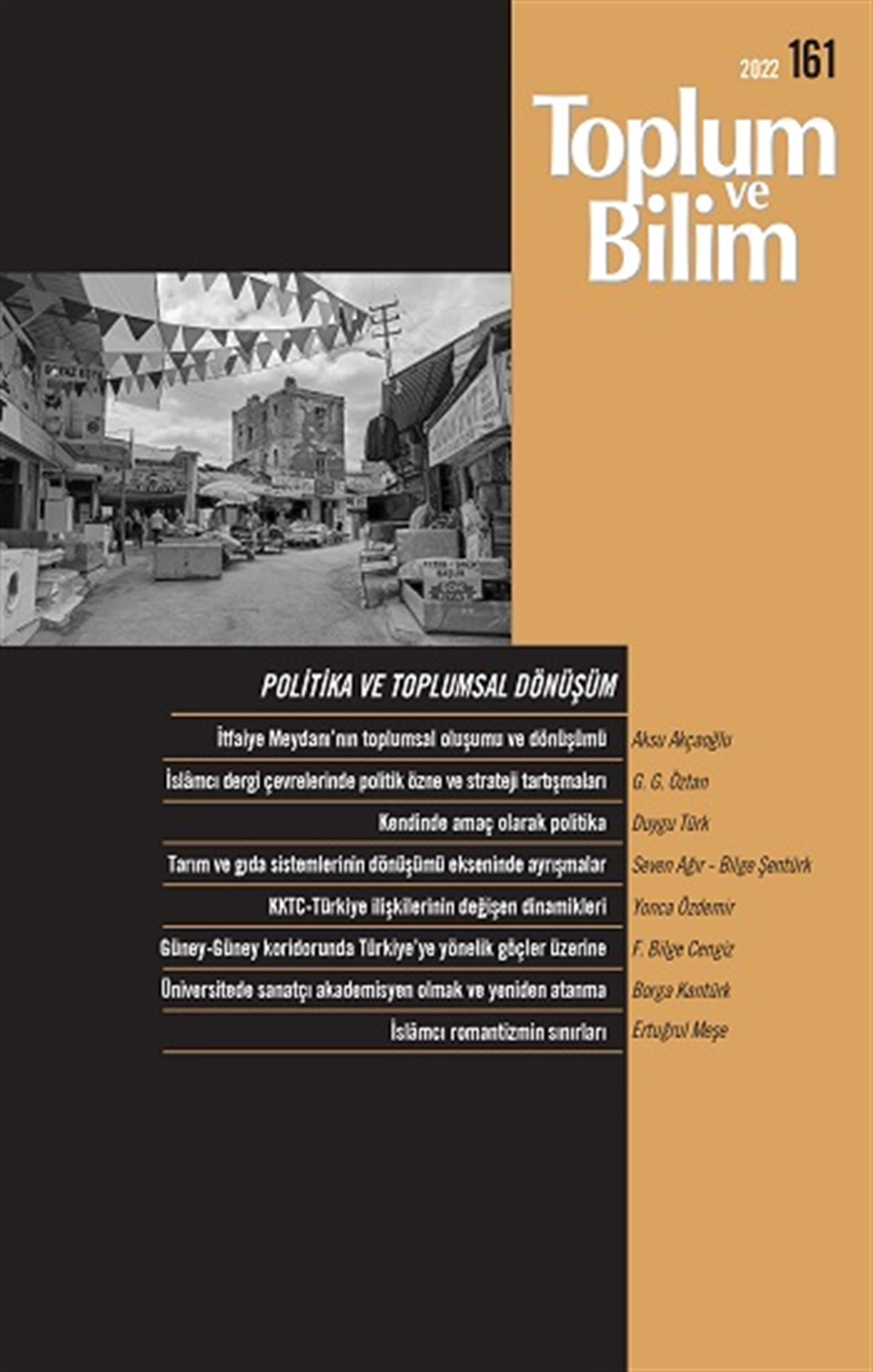 Toplum Ve Bilim Sayı -161