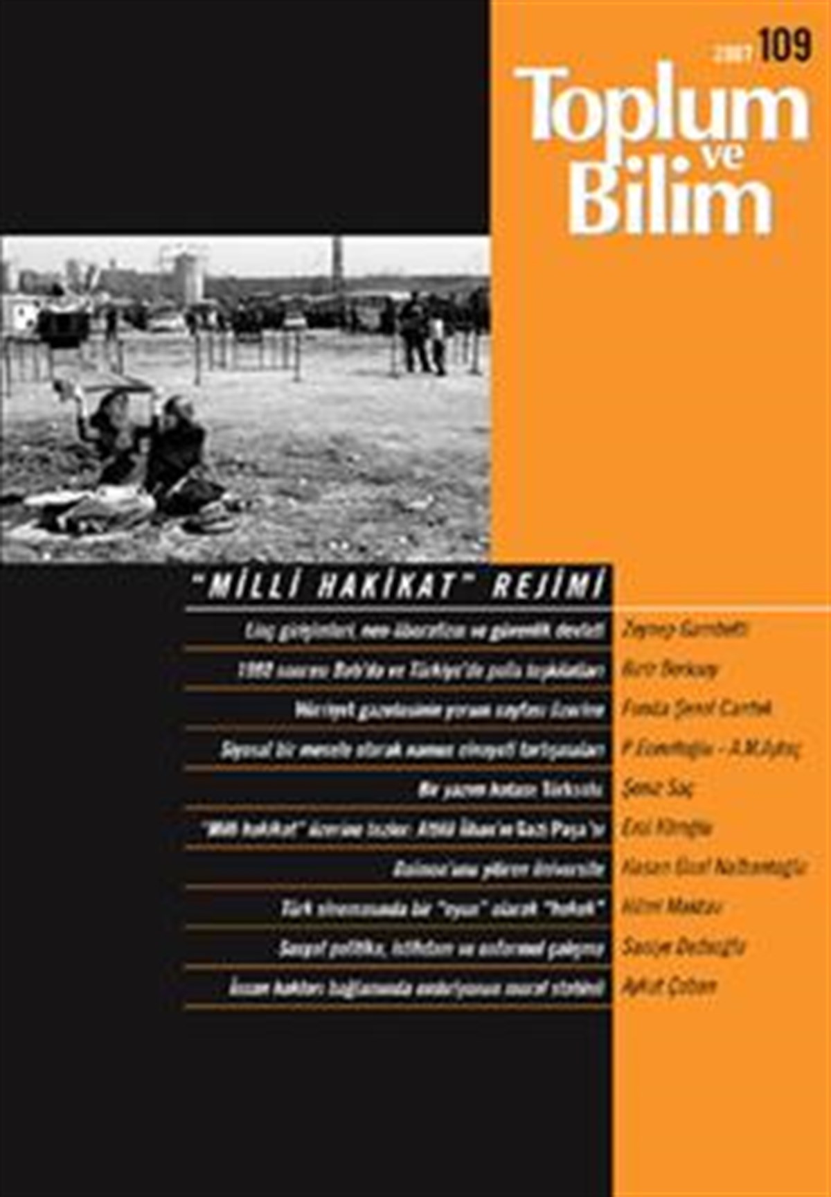 Toplum ve Bilim Sayı :109 (Haziran 2007)