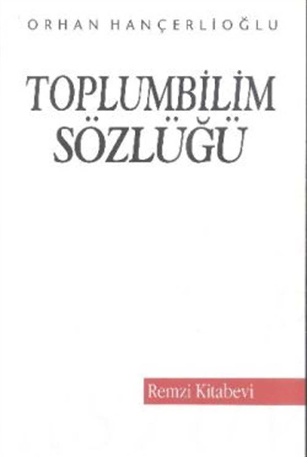 Toplumbilim Sözlüğü