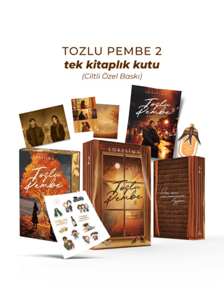 Tozlu Pembe 2 - Tek Kitaplık Kutu Yan Boyamalı