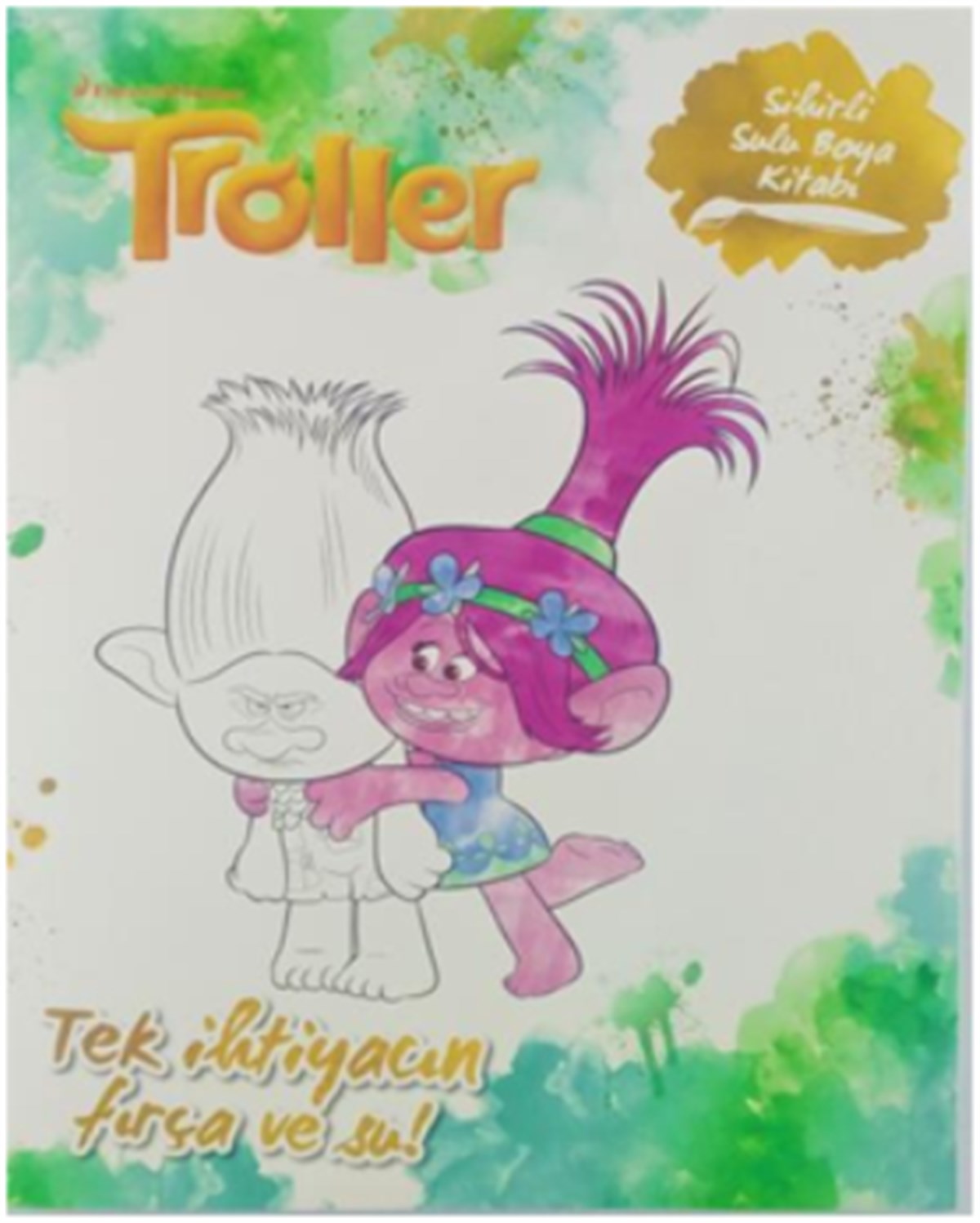 Troller - Sihirli Sulu Boya Kitabı