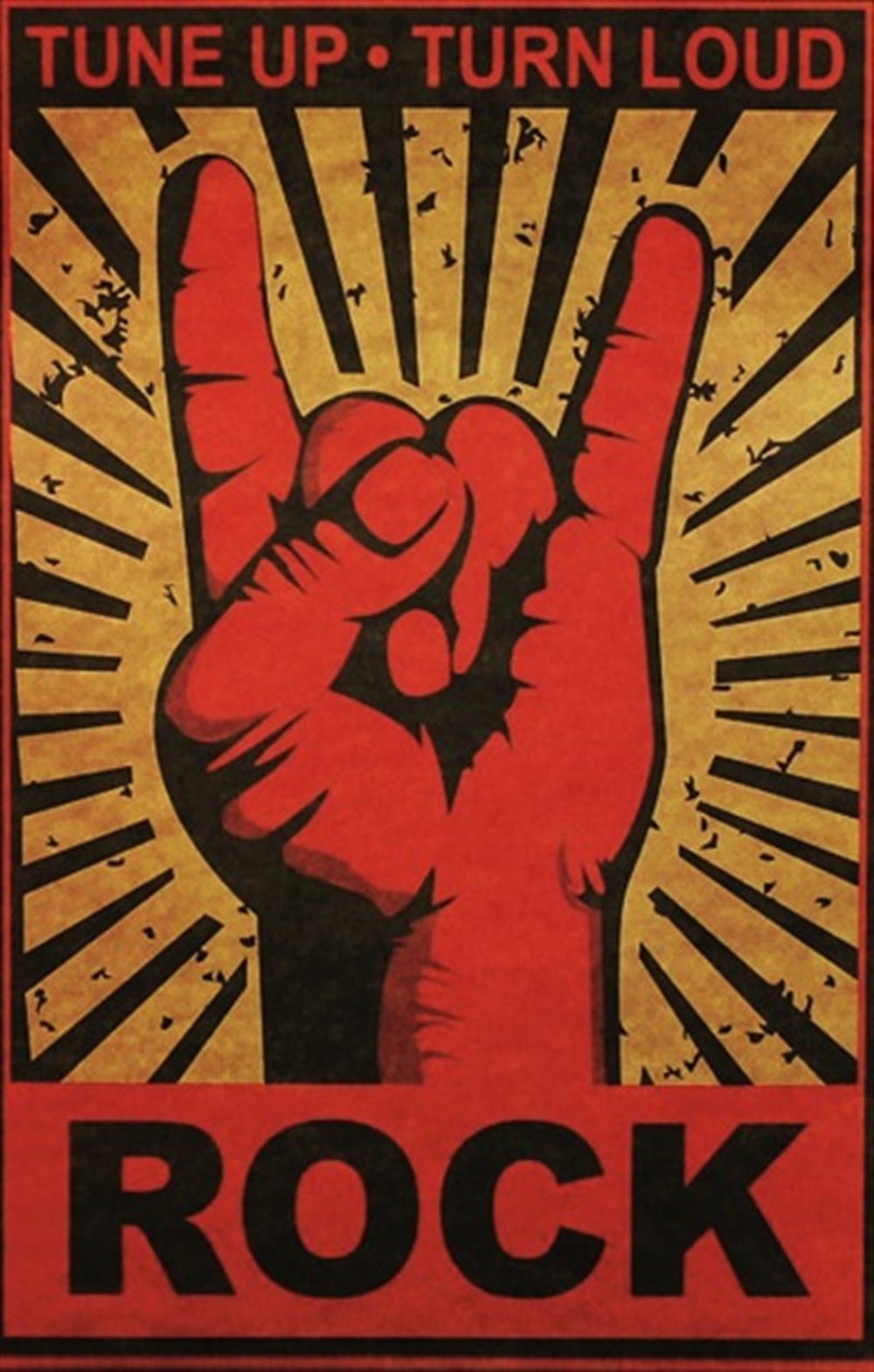 TUNE UP.TURN LOUD - POSTER