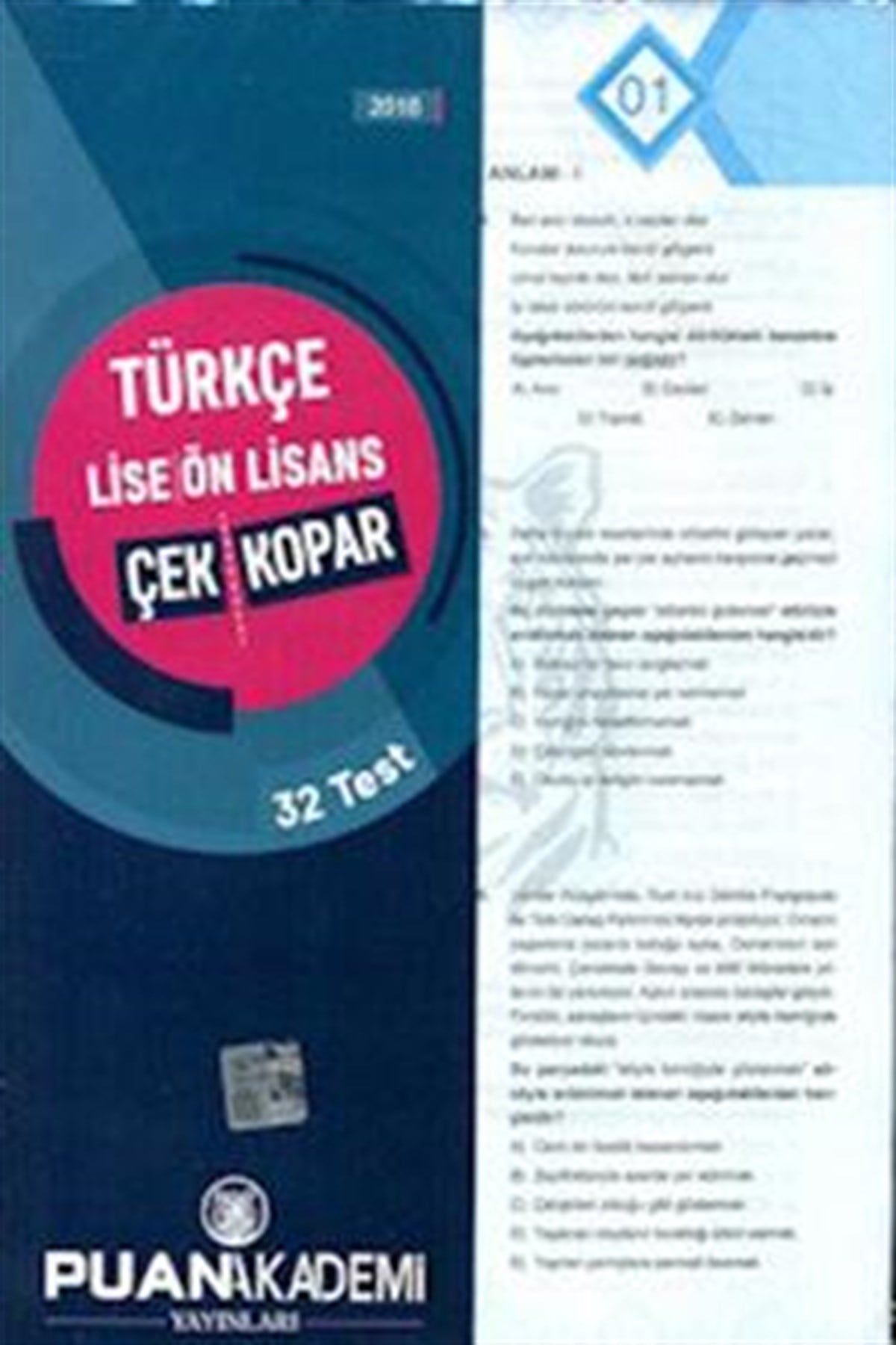 Türkçe Lise-Önlisans Çek Kopar