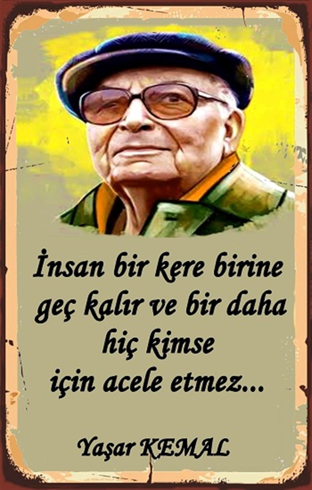 YAŞAR KEMAL - POSTER