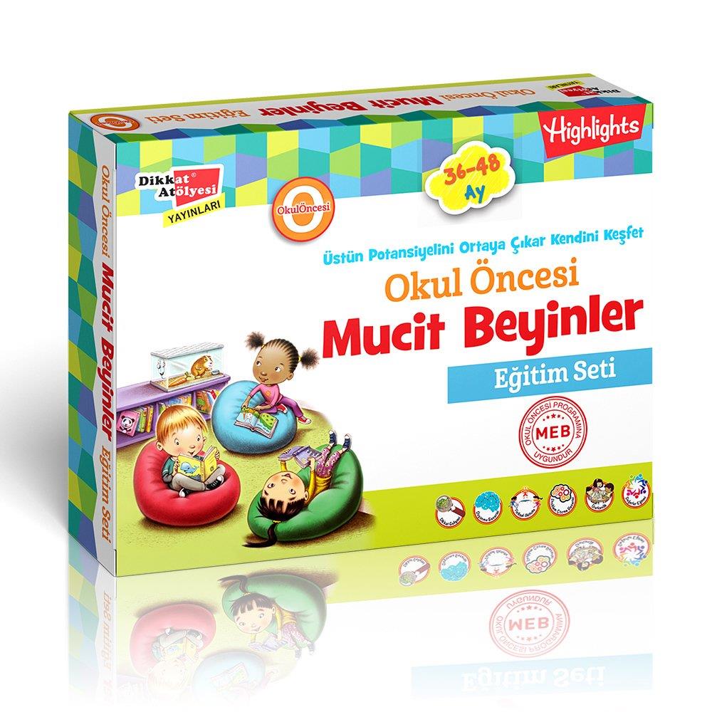 Yeni Müfredat Okul Öncesi Mucit Beyinler Eğitim Seti 36-48 Ay
