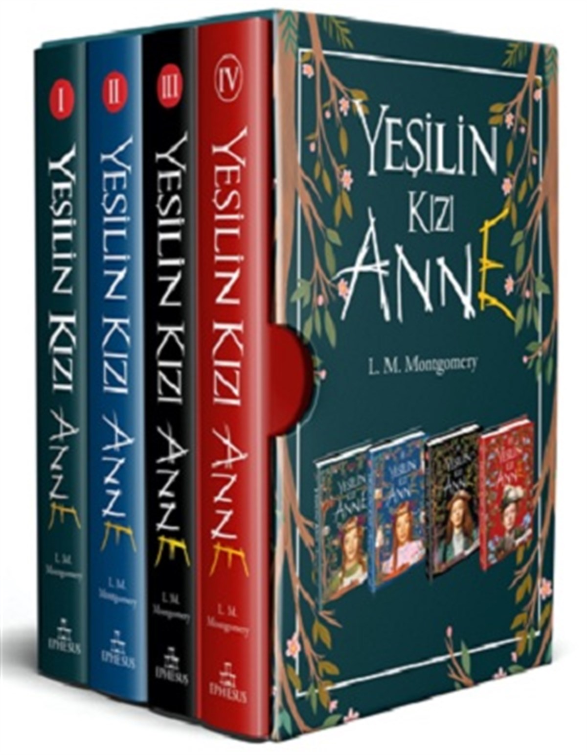 Yeşilin Kızı Anne 4 Kitaplık Set (Ciltli)