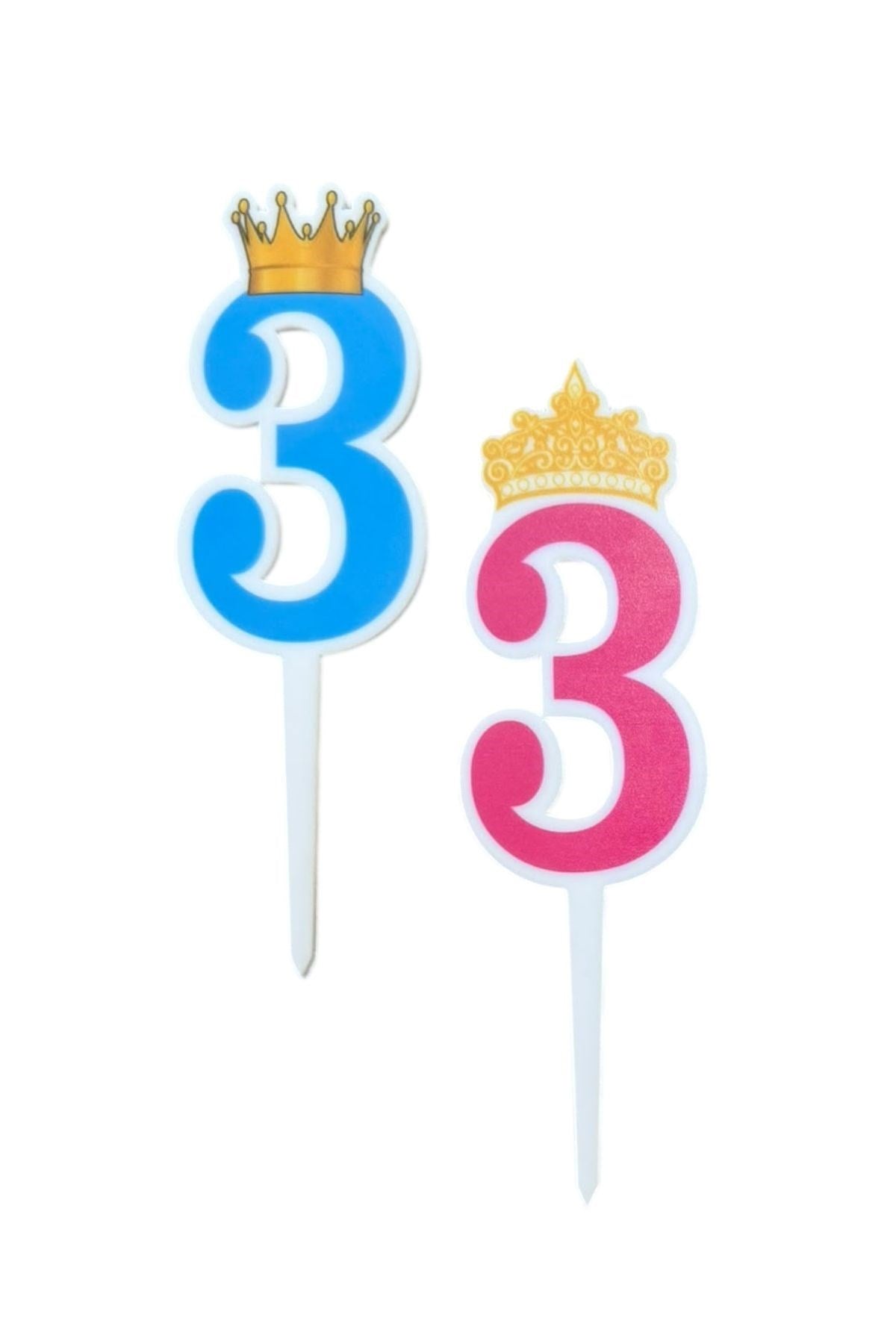 3 YAŞ PASTA SÜSÜ RENKLİ