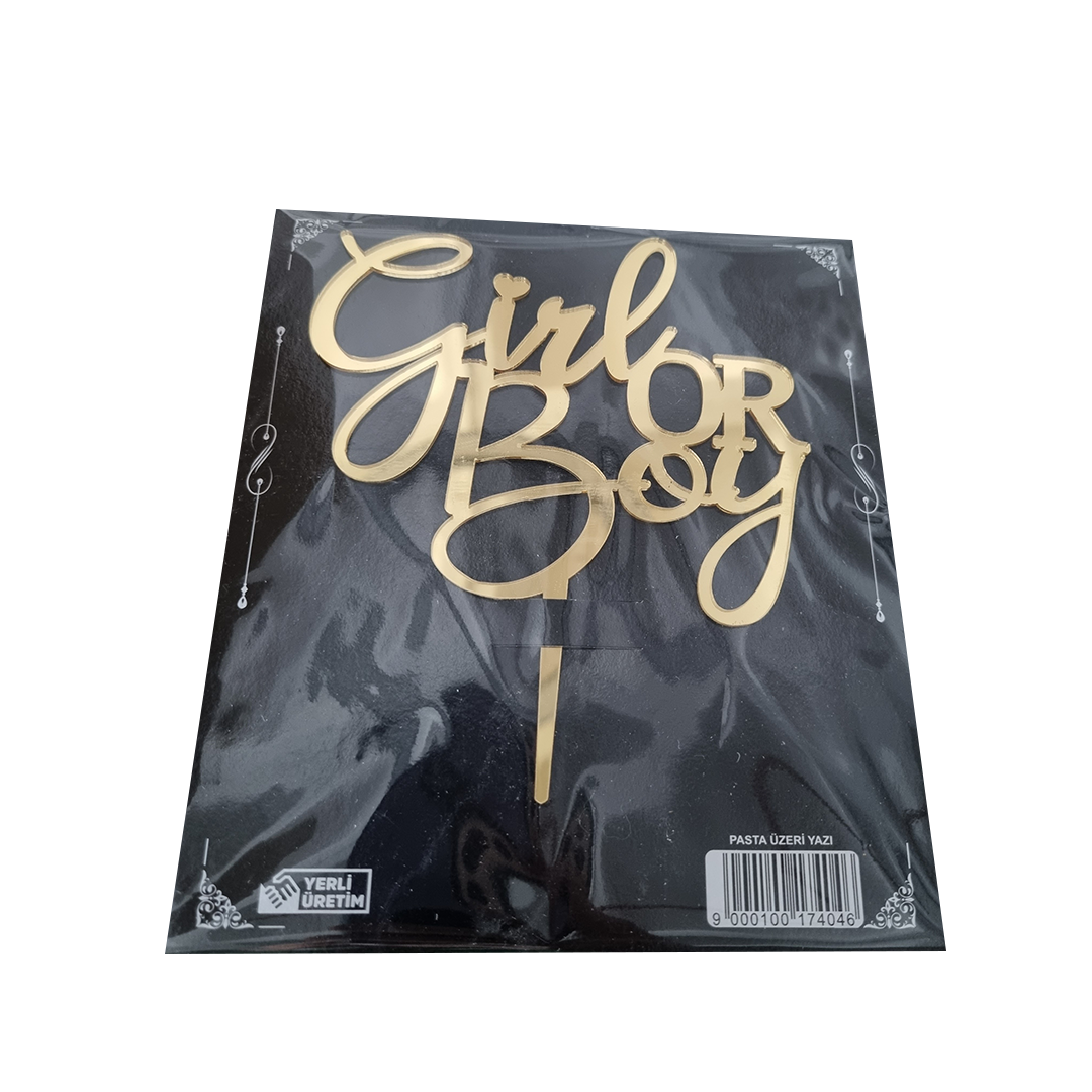 GİRL OR BOY GOLD PLEKSİ