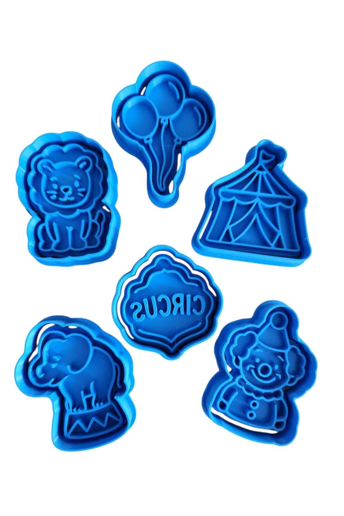 SİRK TEMALI KURABİYE KALIBI 6'LI SET