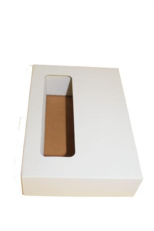 18x11,5x5 BEYAZ ASETAT PENCERELİ KUTU