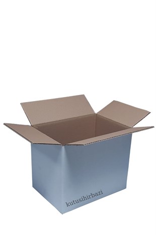 30x21x25 BEYAZ ÇİFT OLUKLU KOLİ