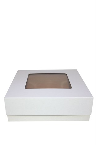 30x30x10 BEYAZ PENCERELİ KUTU