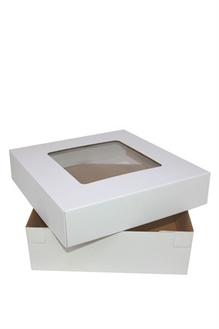 30x30x10 BEYAZ PENCERELİ KUTU