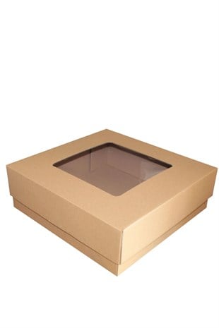 30x30x10 KRAFT PENCERELİ KUTU