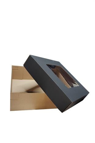 30x30x10 SİYAH PENCERELİ KUTU