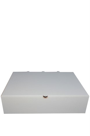 40X30X10 BEYAZ KAPAKLI KUTU