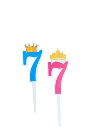 7 YAŞ PASTA SÜSÜ RENKLİ
