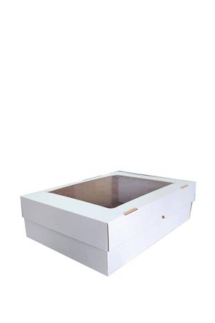 BEYAZ 35x25x10 PENCERELİ KUTU