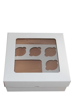 BEYAZ CUPPASTA KUTUSU 25x25x10