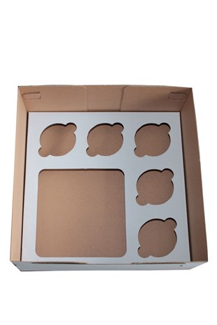 BEYAZ CUPPASTA KUTUSU 25x25x10