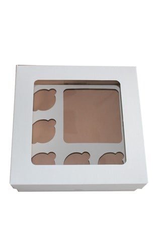 BEYAZ CUPPASTA KUTUSU 25x25x10