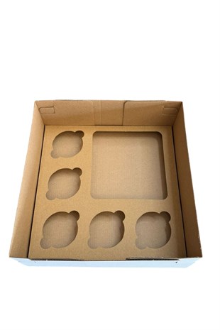 BEYAZ CUPPASTA KUTUSU 25x25x10