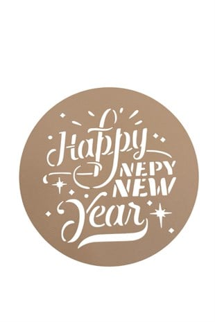 HAPPY NEW YEAR STENCİL