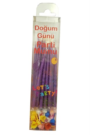 KONİK PASTA MUMU 10 CM. 