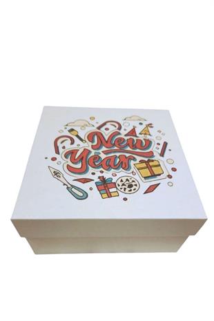 NEW YEAR 20x20x10 BEYAZ KUTU KAPAK TAKIM