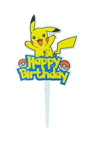 PİKACHU PASTA SÜSÜ RENKLİ