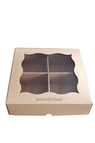 SEPERATÖRLÜ 23x23x6 KUTU