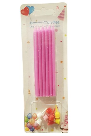 SİLİNDİR PASTA MUMU 10 CM