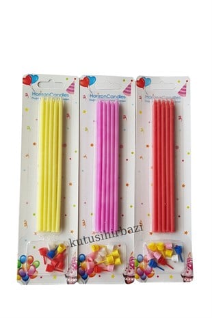 SİLİNDİR PASTA MUMU 15 CM