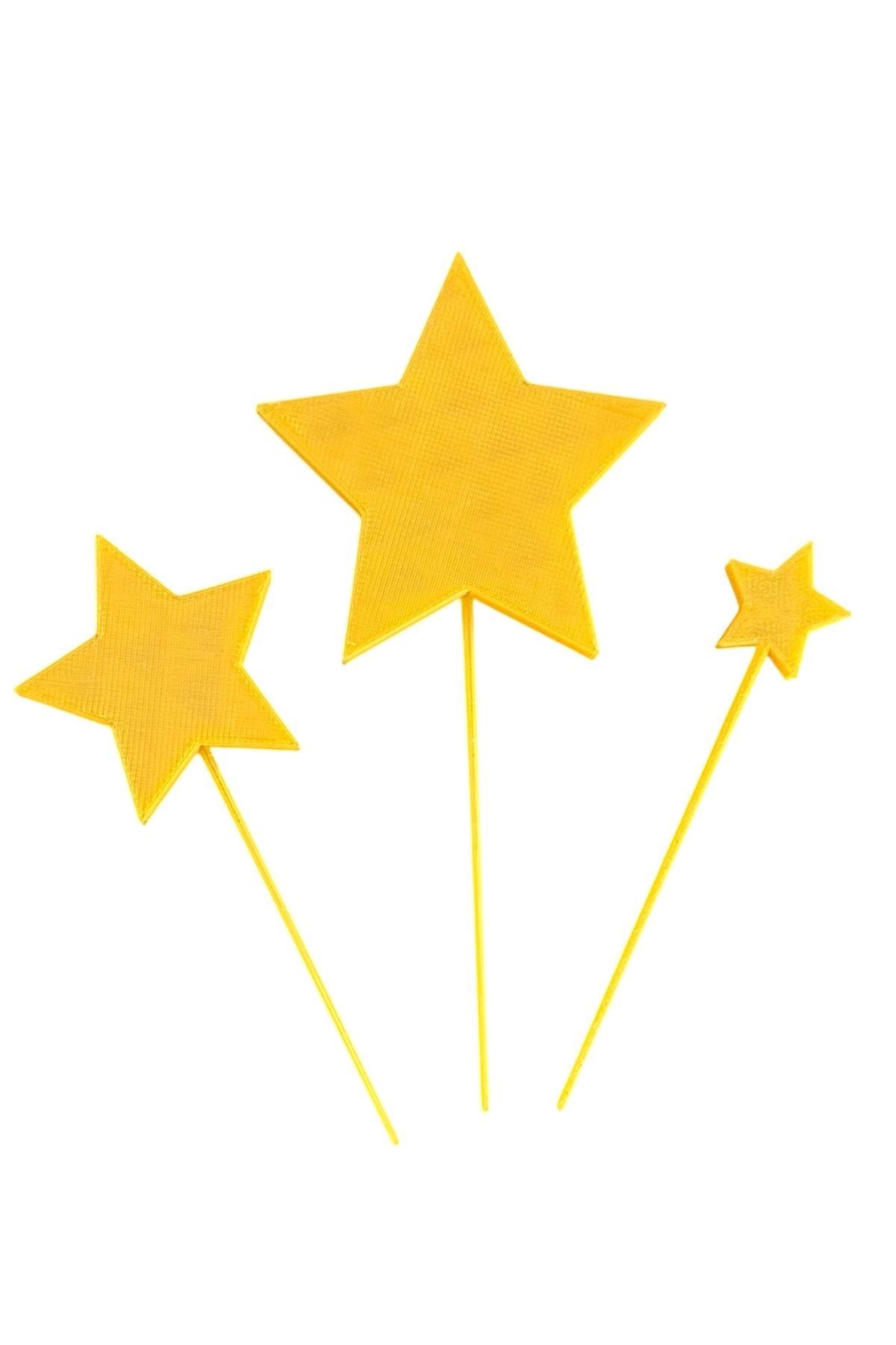 3'LÜ YILDIZ CUPCAKE-PASTA SÜSÜ