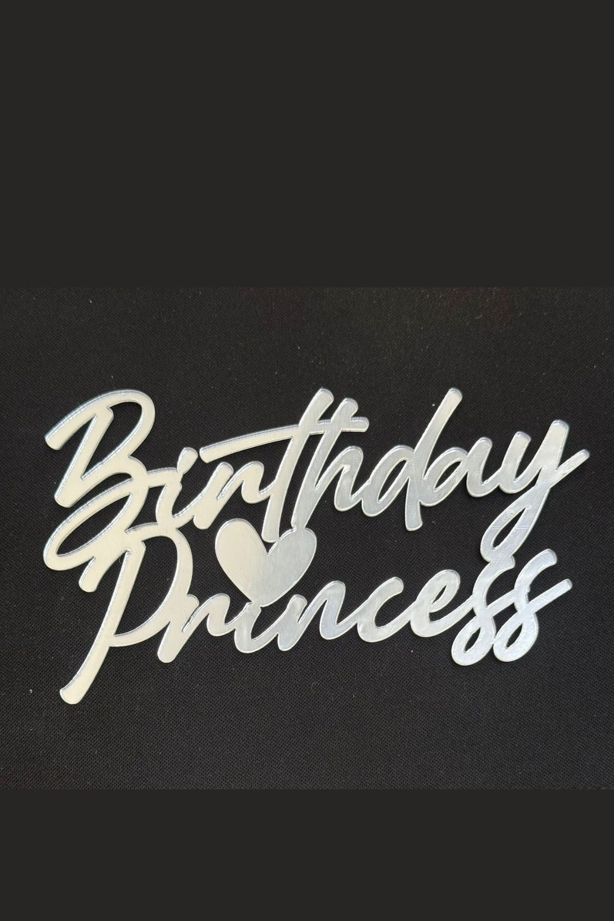 BİRTDAY PRİNCES PASTA SÜSÜ GÜMÜŞ