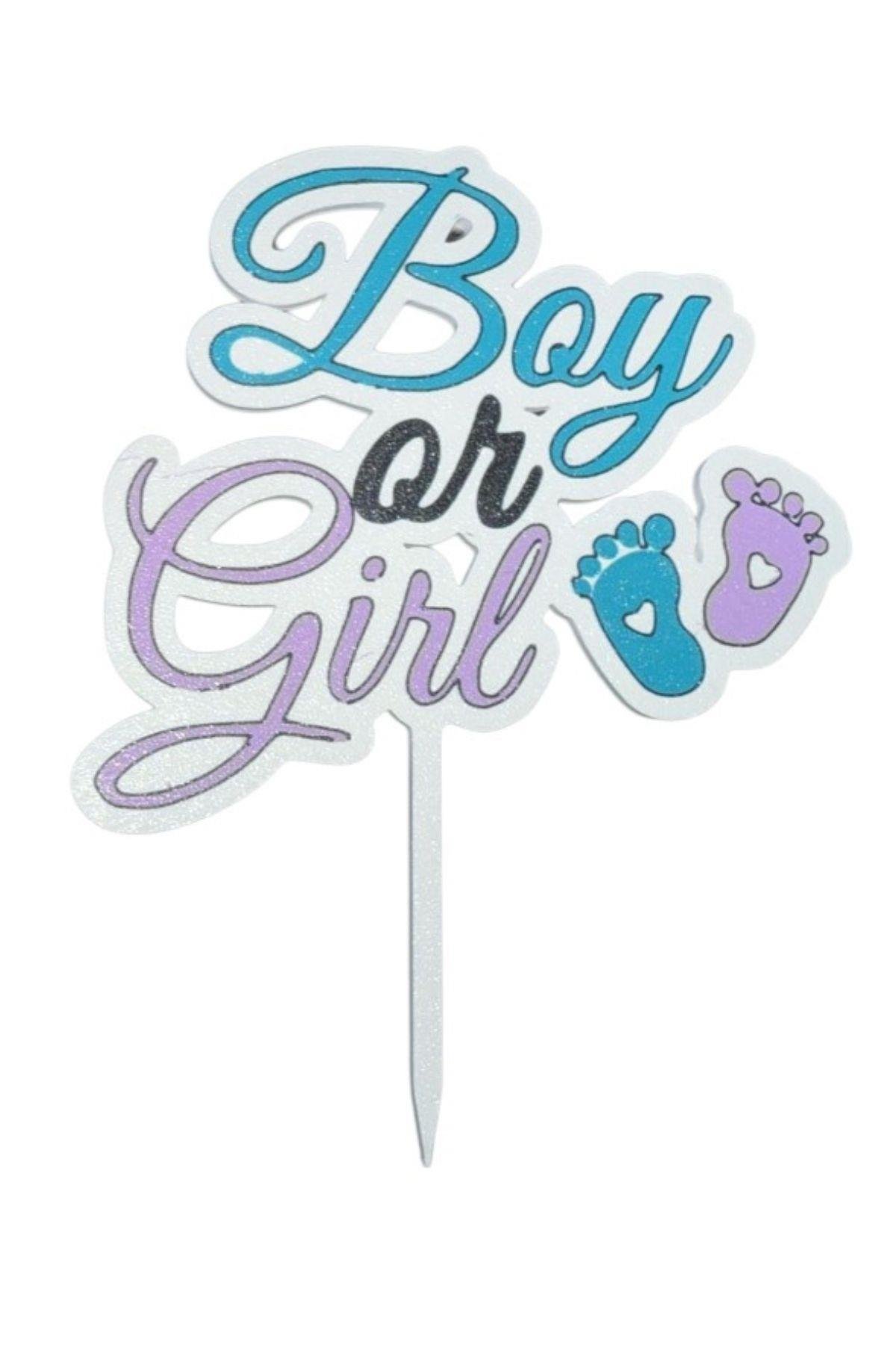 BOY&GİRL RENKLİ PASTA SÜSÜ