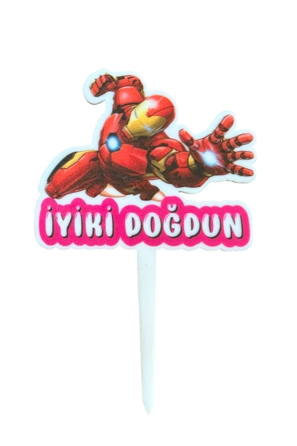 IRON MAN PASTA SÜSÜ RENKLİ