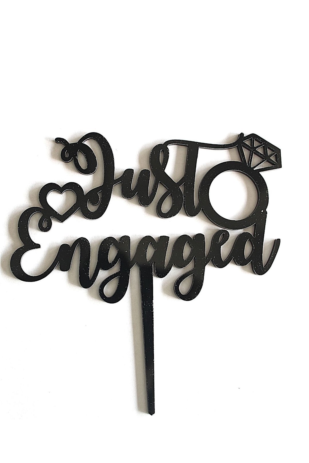 JUST ENGAGED SİYAH PLEKSİ