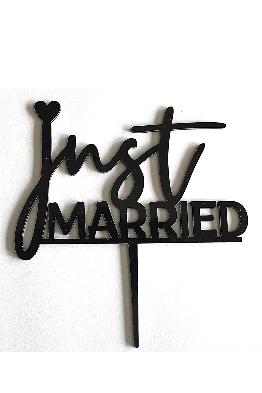 JUST MARRİED SİYAH PLEKSİ