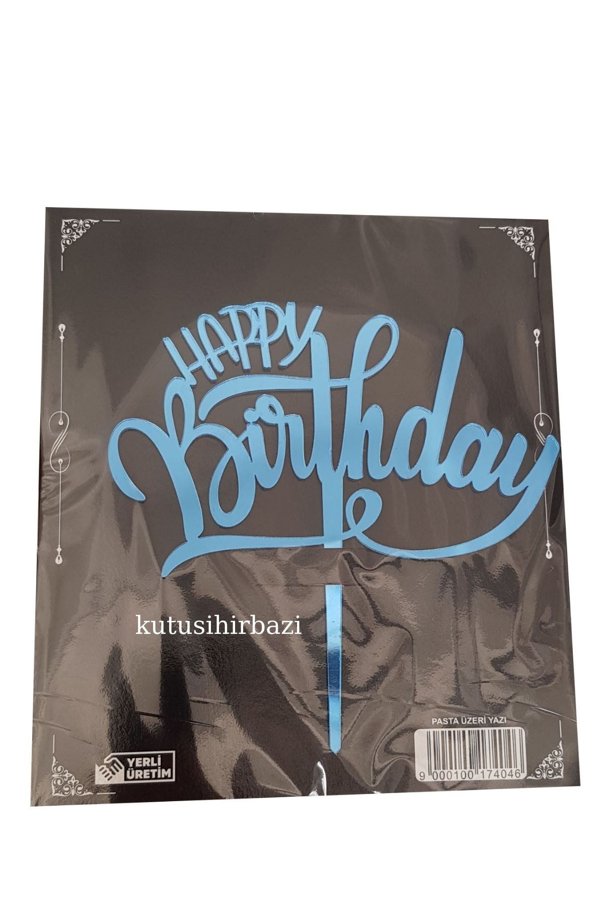MAVİ HAPYBİRTDAY PLEKSİ