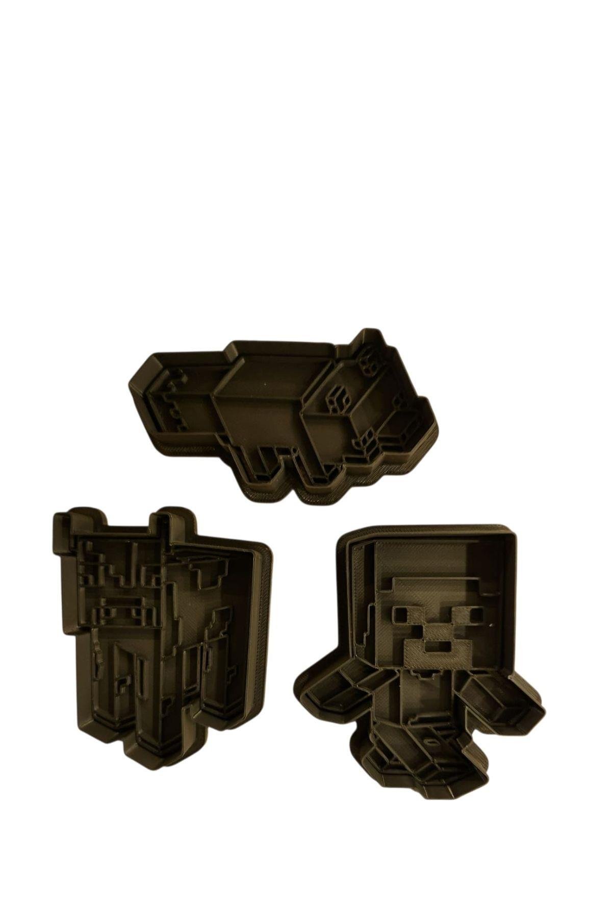 MİNECRAFT KURABİYE KALIBI 3'LÜ SET