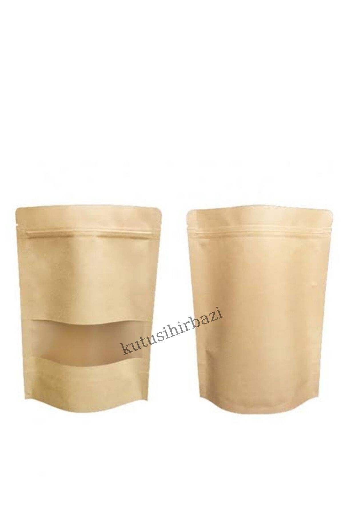 PENCERELİ KRAFT KİLİTLİ DOYPACK 25x34