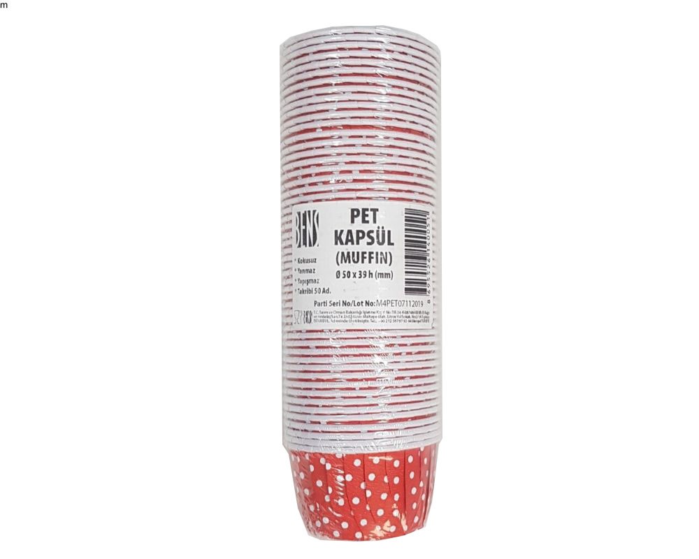 PET KAPSÜL 50 ADET 50x39